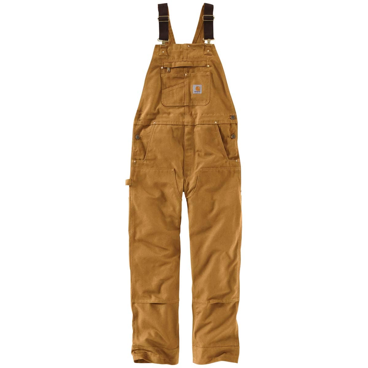 Carhartt Unlined Duck Bib Overall Brown